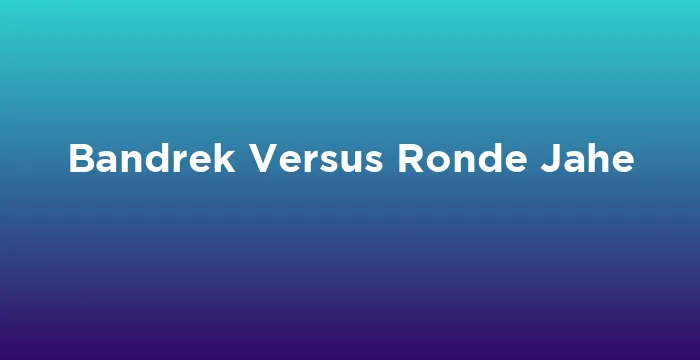 Featured image for Bandrek Versus Ronde Jahe