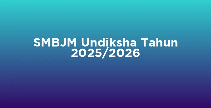 Featured image for SMBJM Undiksha Tahun 2025/2026